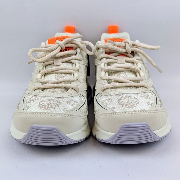 Skechers Street Sneaker Tres Air Uno Dia De Muertos Lace Up Natural 7.5 NWT - Picture 9 of 15